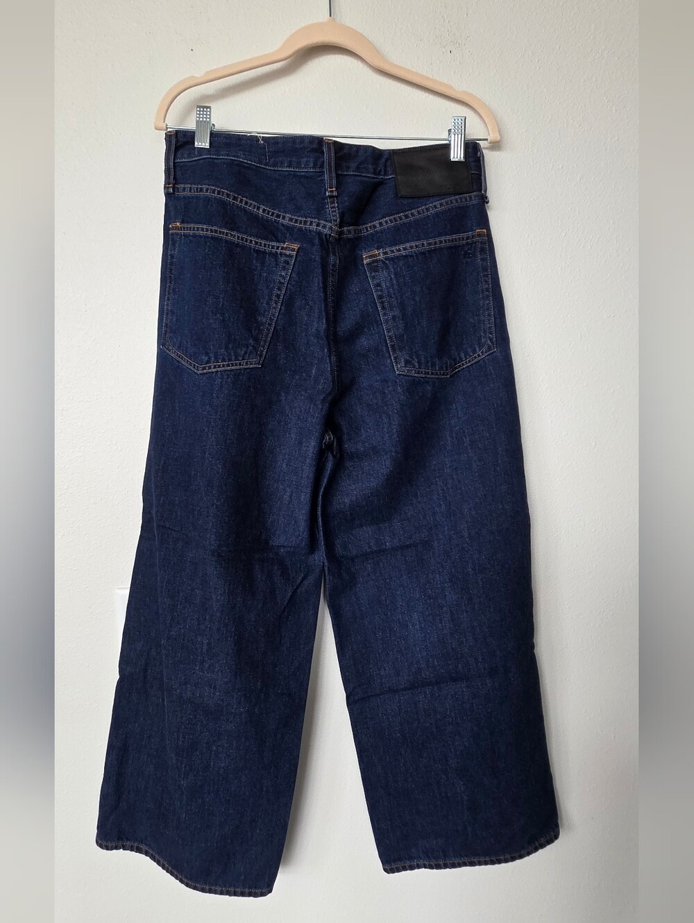 Rag & Bone Dark Blue Relaxed Wide Leg Jeans Size 29 - Picture 2 of 3